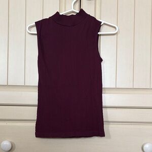 Suzy Shier Rich Burgundy Tank Top